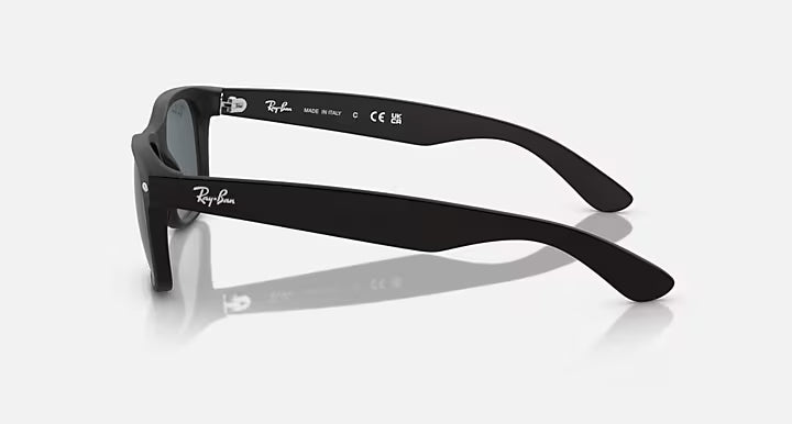 Ray-Ban New Wayfarer Sunglasses - Black Rubber
