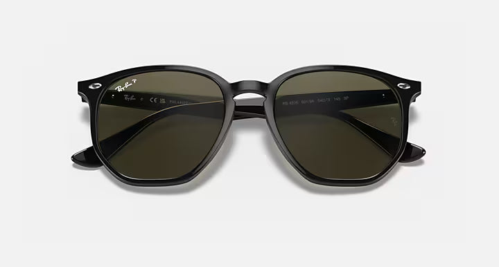 Ray-Ban Sunglasses - Black Frame/Green Lenses