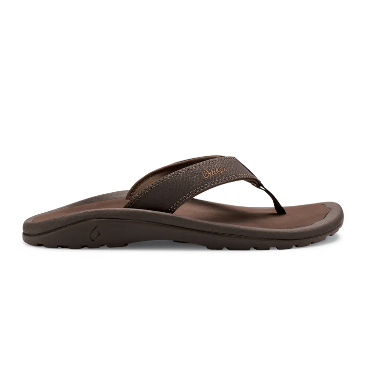 Brown sandal on a white background