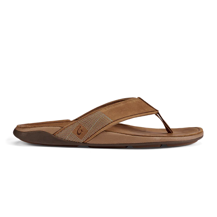 Brown sandal on a white background