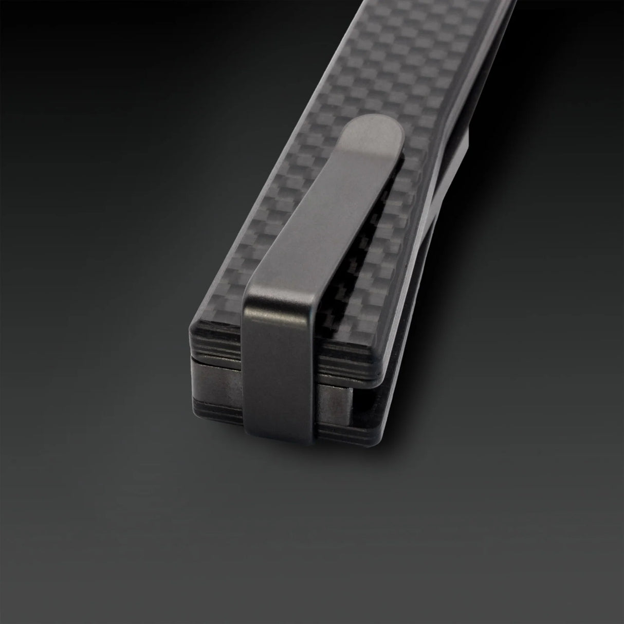 Ocaso Solstice - Carbon Fiber / Black Straight Blade Knife