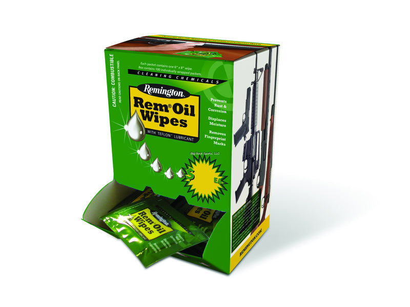 Remington Rem Gun Oil Wipes (Sold Individually) Neuse Sport Shop