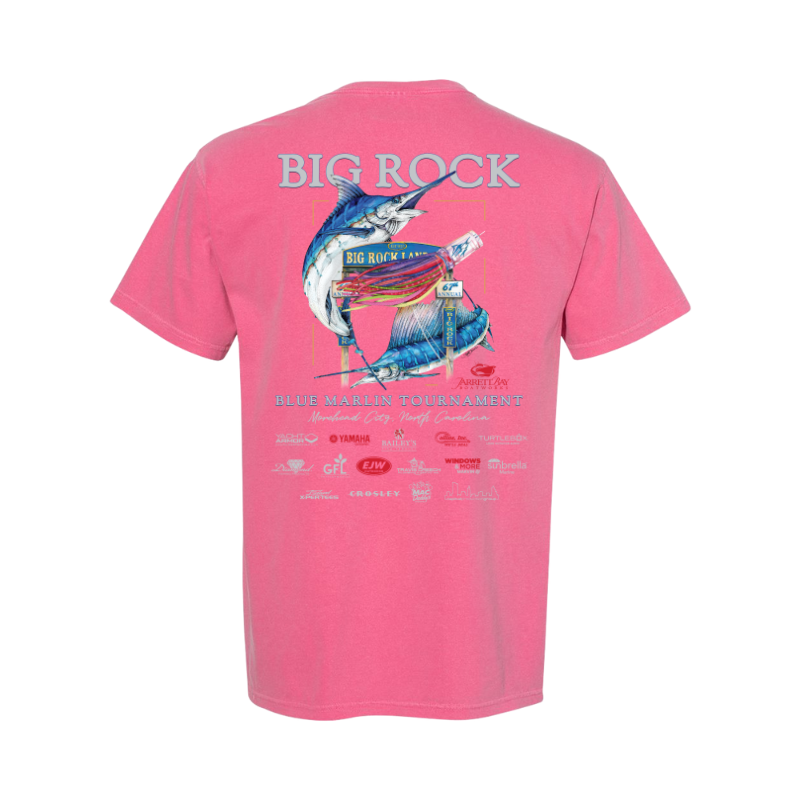 67th Annual Big Rock Blue Marlin Tournament Tee - Without Pocket