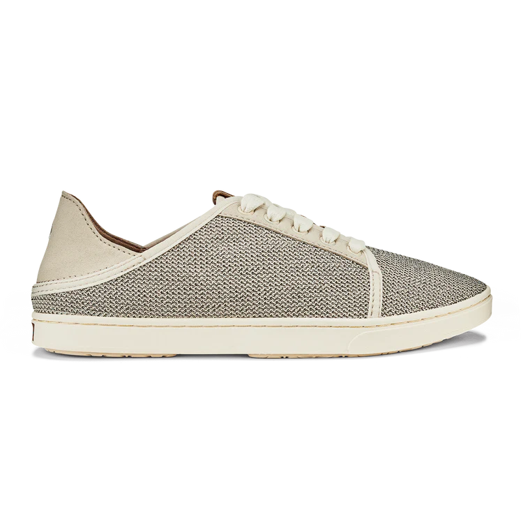 Beige sneaker with white sole on a white background