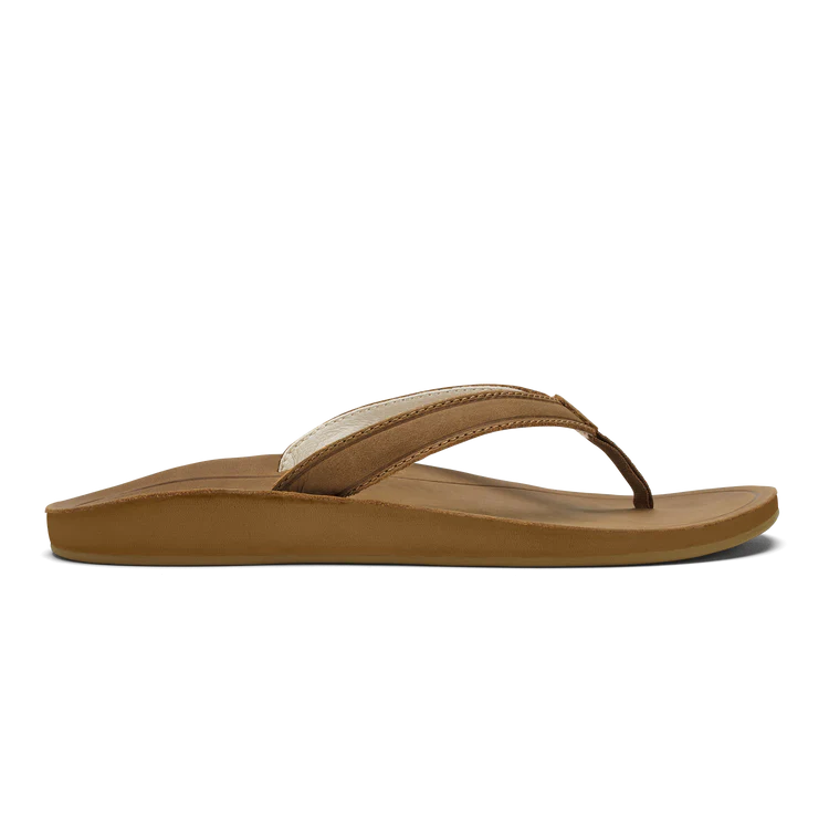 Brown sandal on a white background