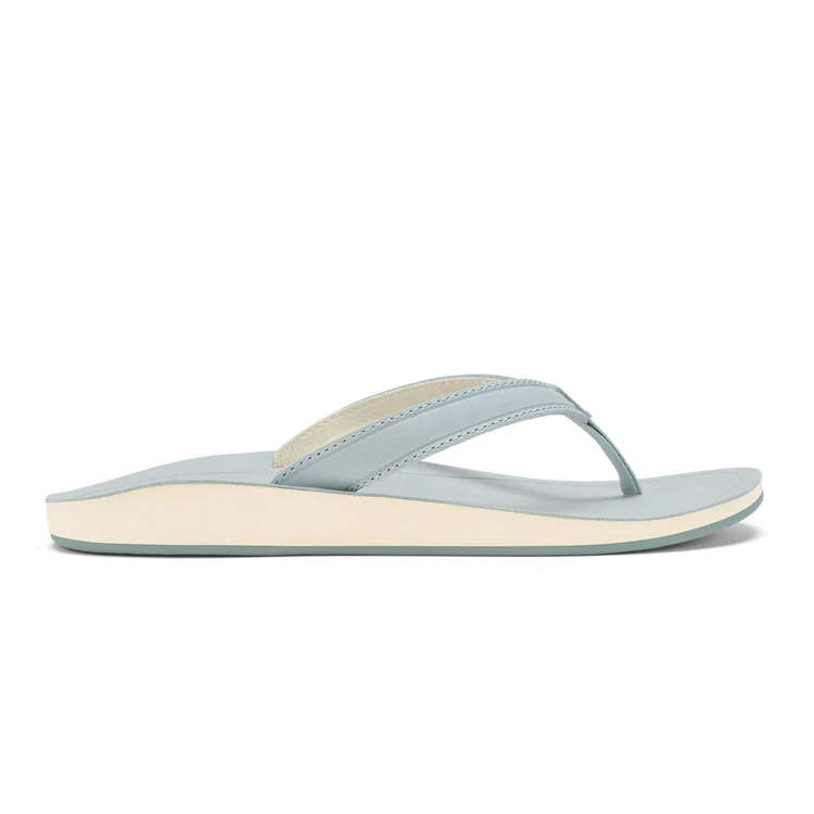 Light blue flip-flop sandal on a white background