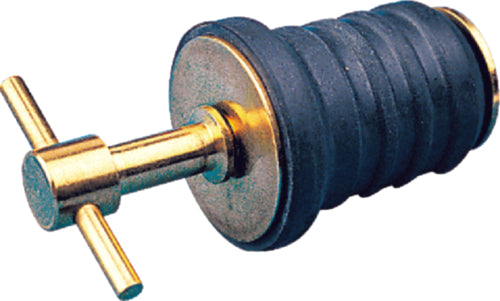 Seadog Brass Tee Handle Drain Plug, 1"