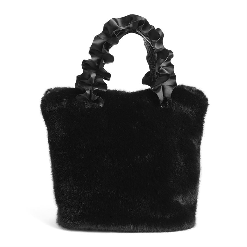 Coco + Carmen Larsa Faux Fur Wristlet