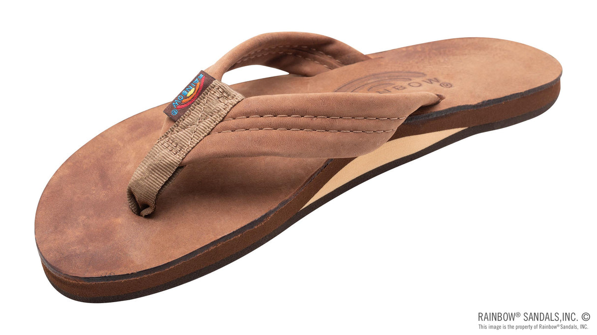Rainbow's Men's Luxury Leather Arch Support with a 1" Strap - Nogales Wood