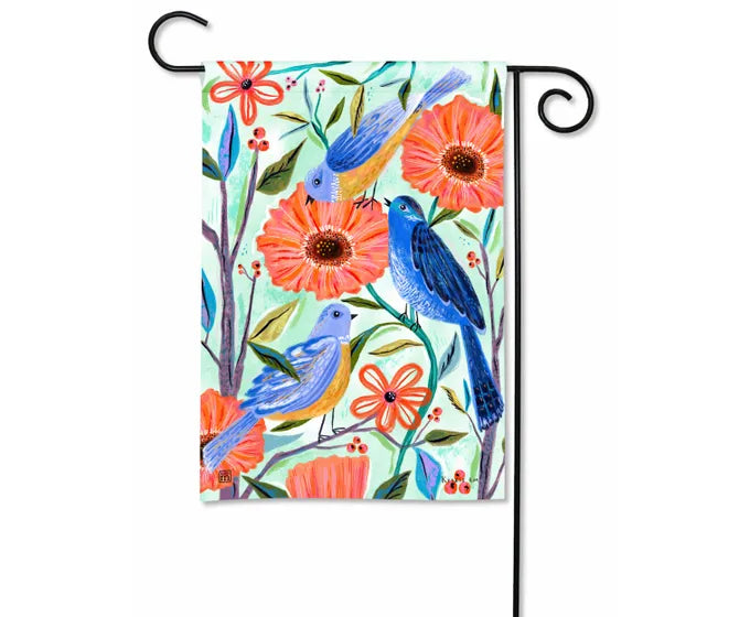 Studio M Bluebirds and Blossoms Garden Flag