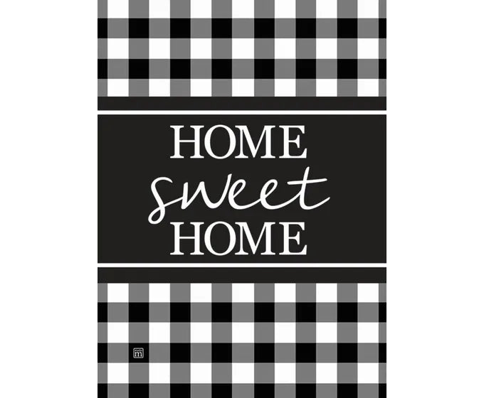 Studio M Black And White Check Garden Flag