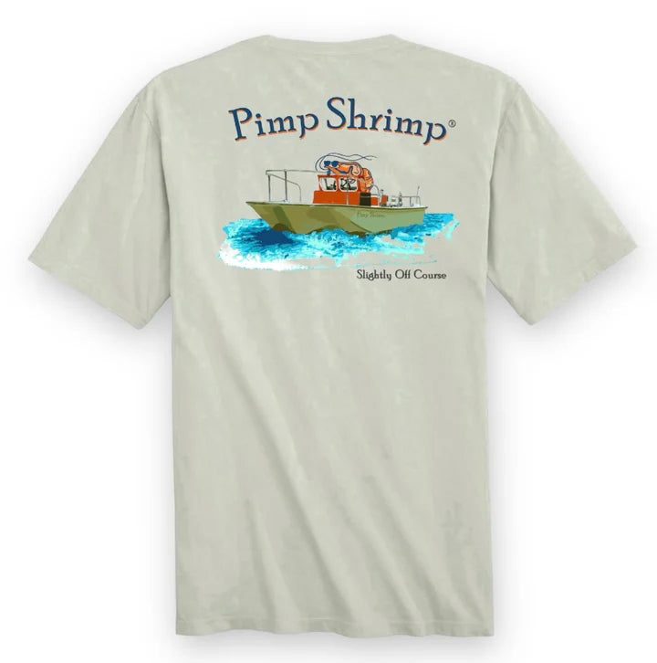 Pimp Shrimp Slightly Off Course Short Sleeve T-Shirt
