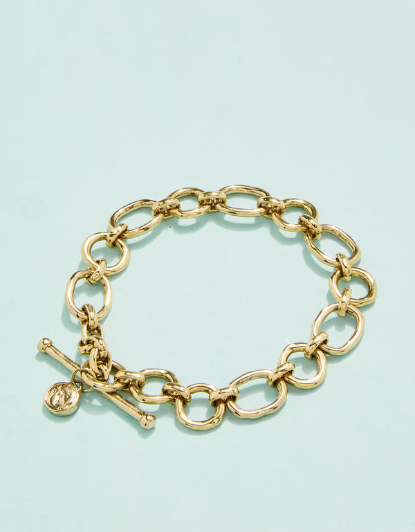 Spartina 449 Calhoun Toggle Bracelet Gold 7.25-8"