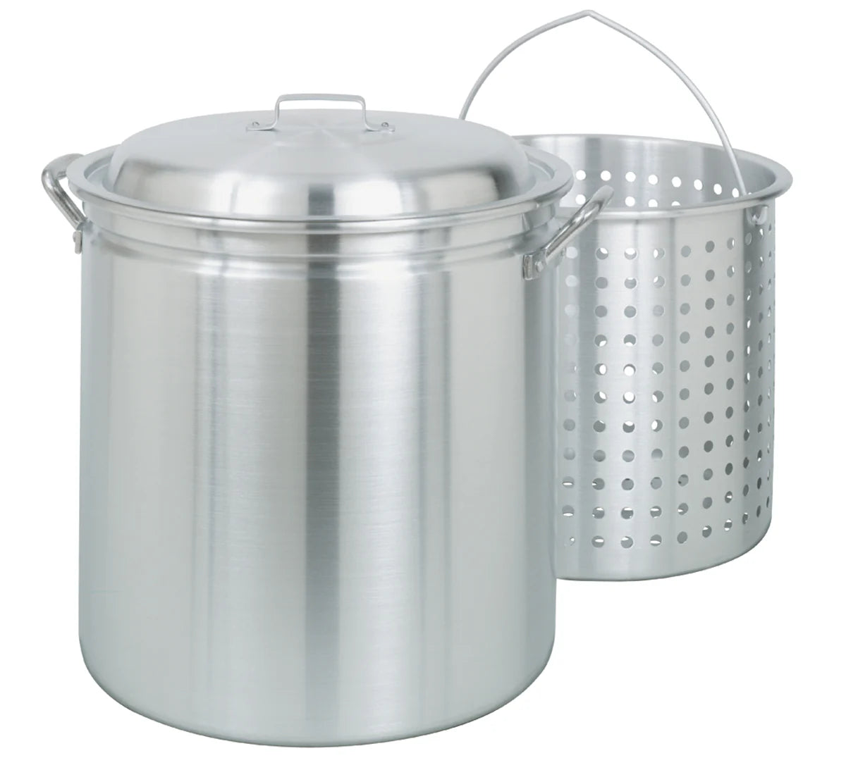 Bayou Classic 42-Qt Aluminum Stockpot With Basket