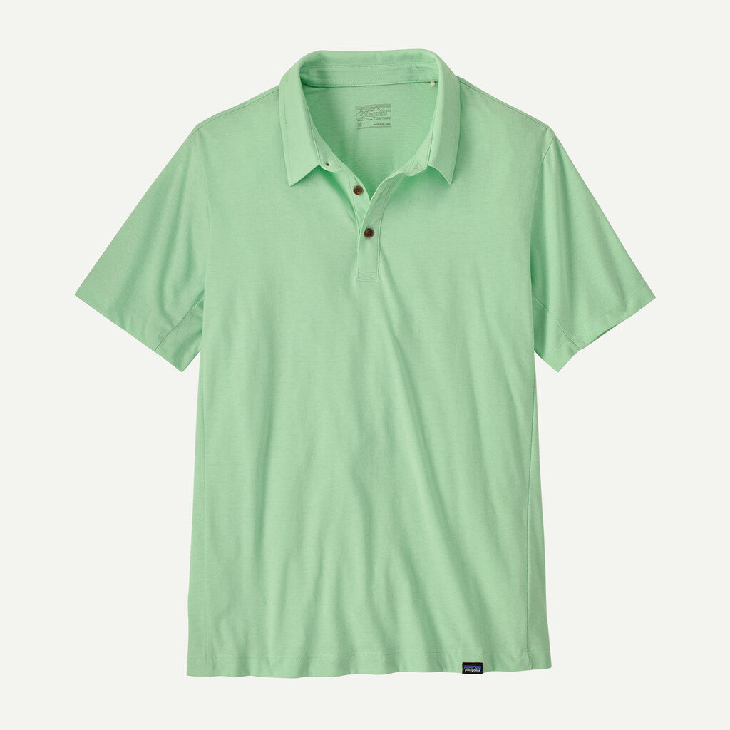 Light green polo shirt on a white background