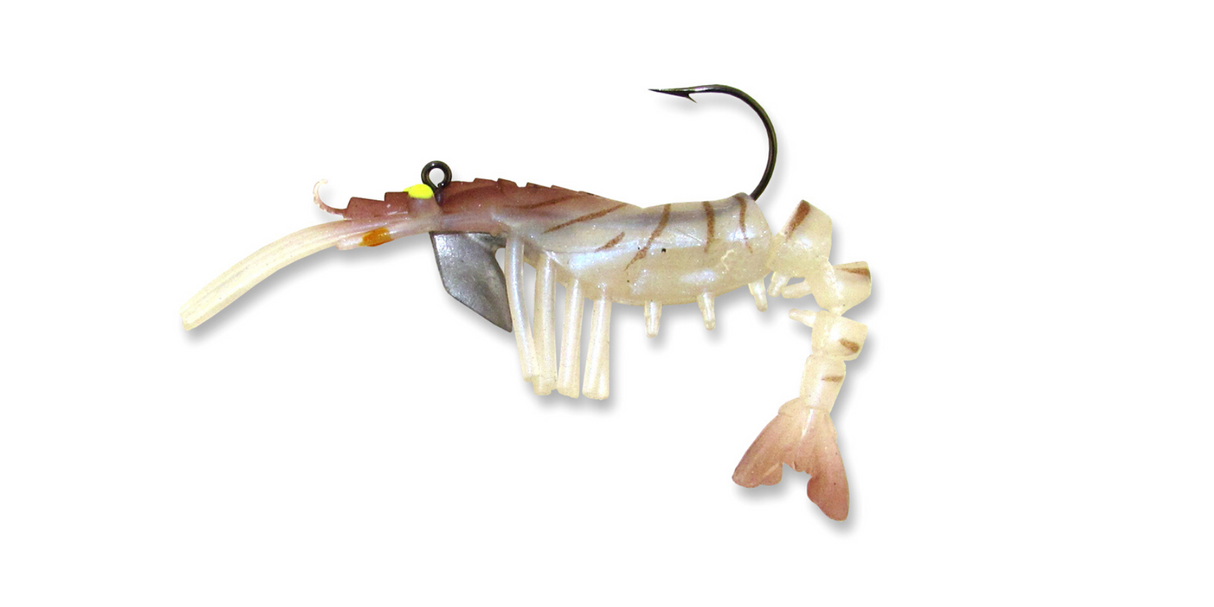 Vudu Junior Shrimp Natural (3 inch 1/8 oz Two Pack)