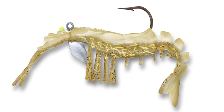 Vudu Junior Shrimp Bone/Gold Dust (3.25 inch 1/4 oz Two Pack)