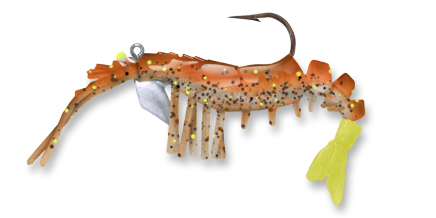 Vudu Junior Shrimp Copper Penny/Chart (3.25 inch 1/4 oz Two Pack)
