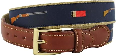 Leather Man Shot Gun and Shells Belt - Khaki