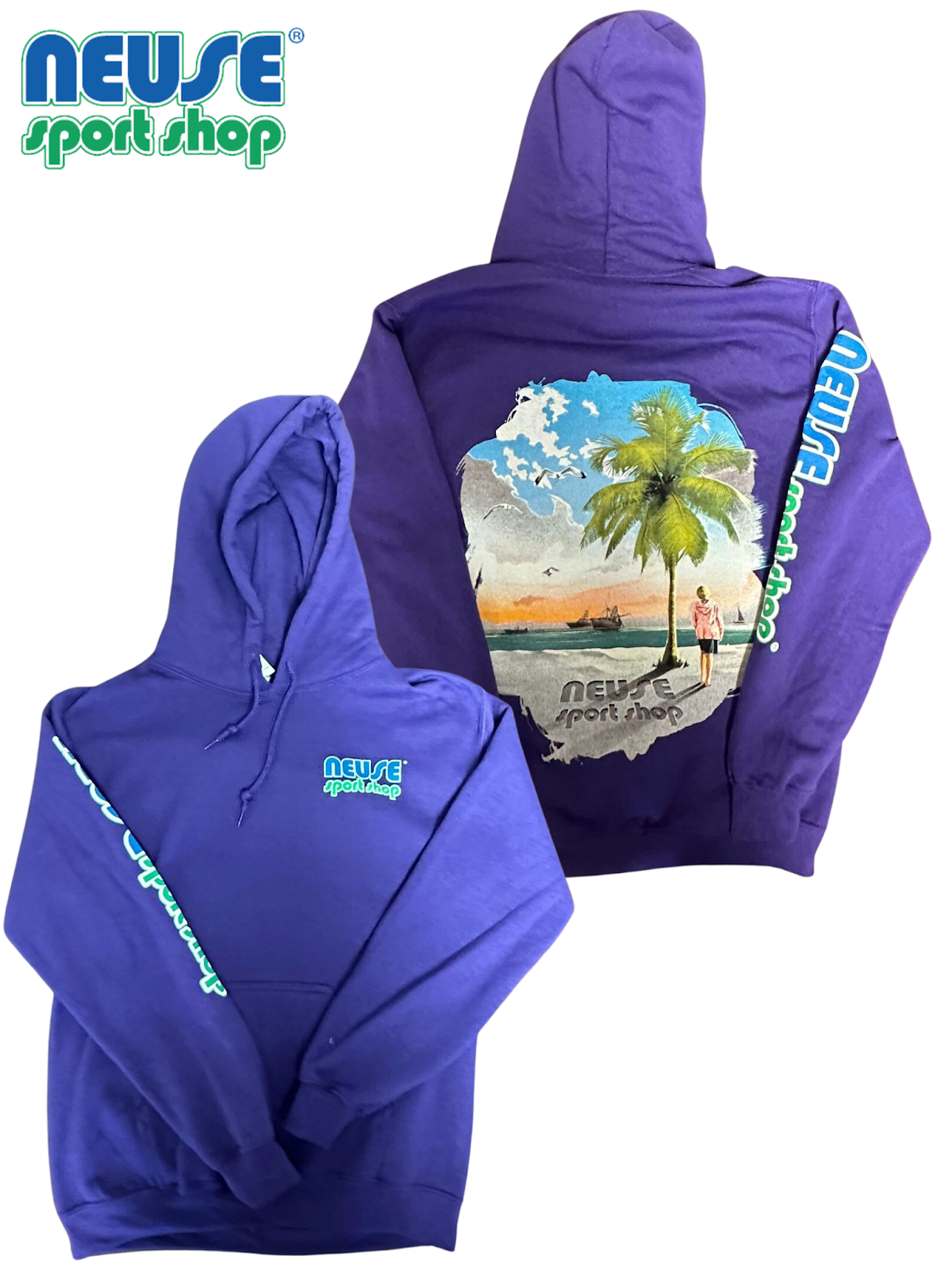 Bender sudadera con capucha con diseño de palmera