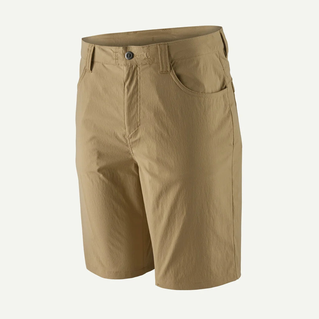 Beige shorts on a white background