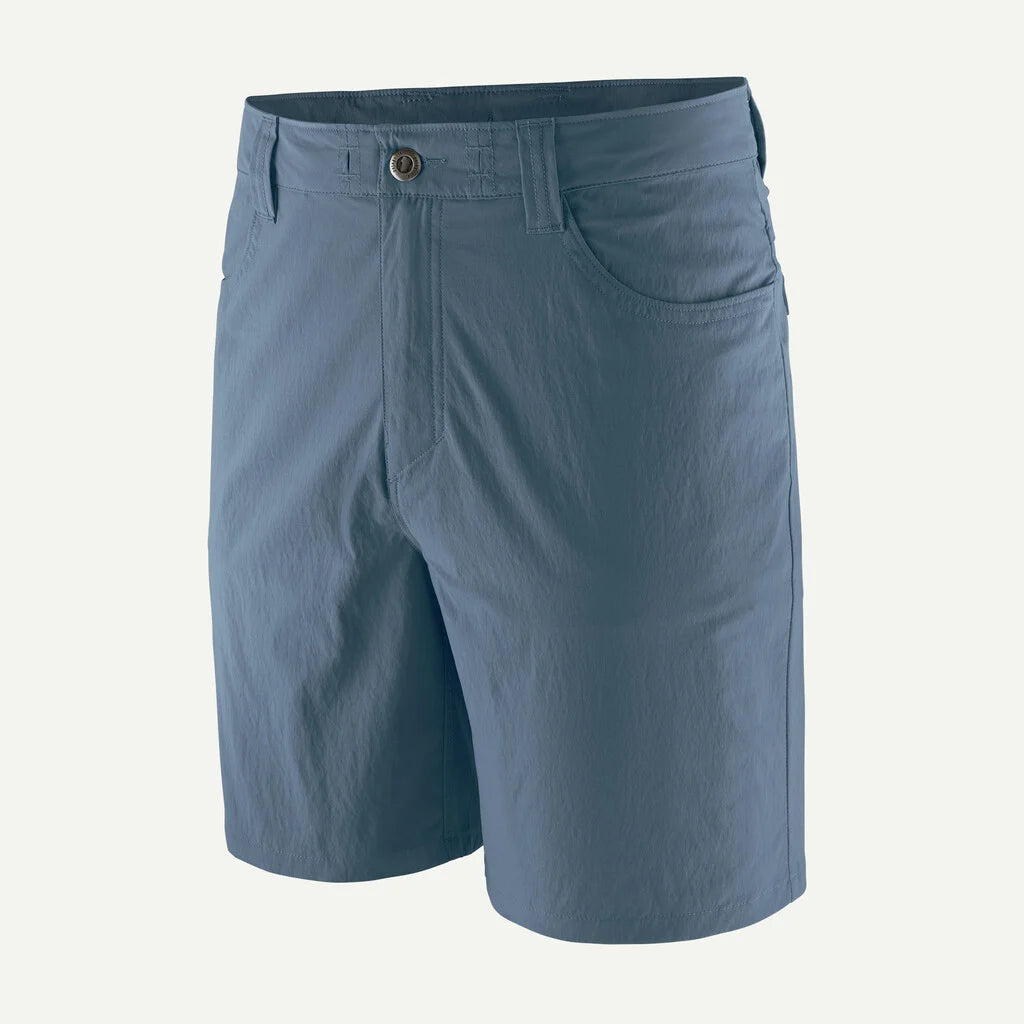 Blue shorts on a white background