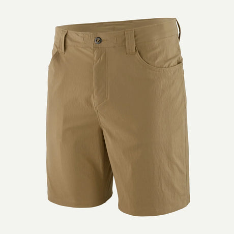Tan shorts on a white background