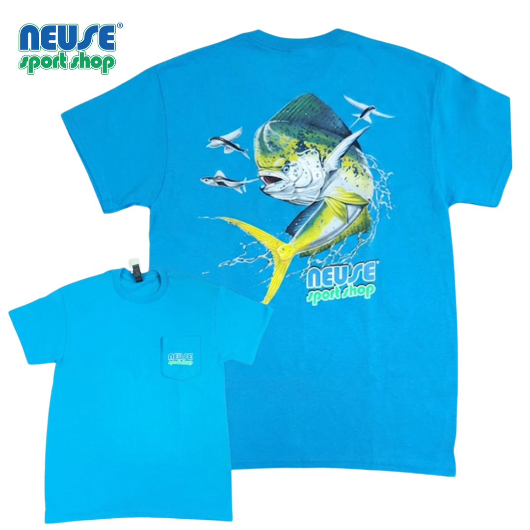 Neuse Sport Shop Mahi Short Sleeve Tee with NO Front Pocket