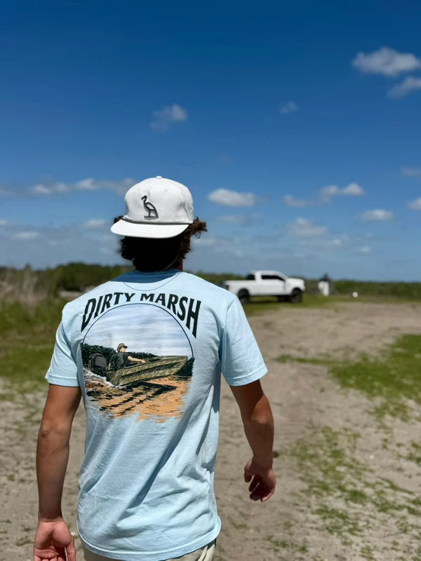 Dirty Marsh Marshall On da Riva Tee - Chambray