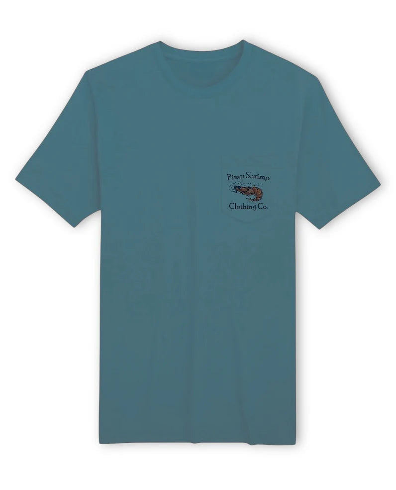 Pimp Shrimp Camiseta De Manga Corta Con Bolsillos En La Espalda De Camuflaje - Crema