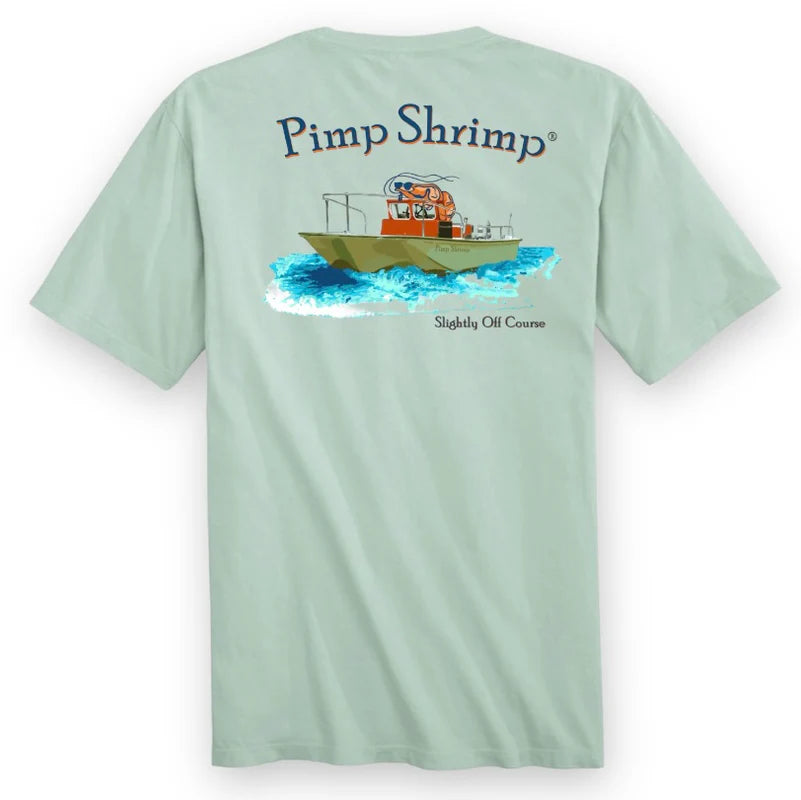 Pimp Shrimp Slightly Off Course Short Sleeve T-Shirt