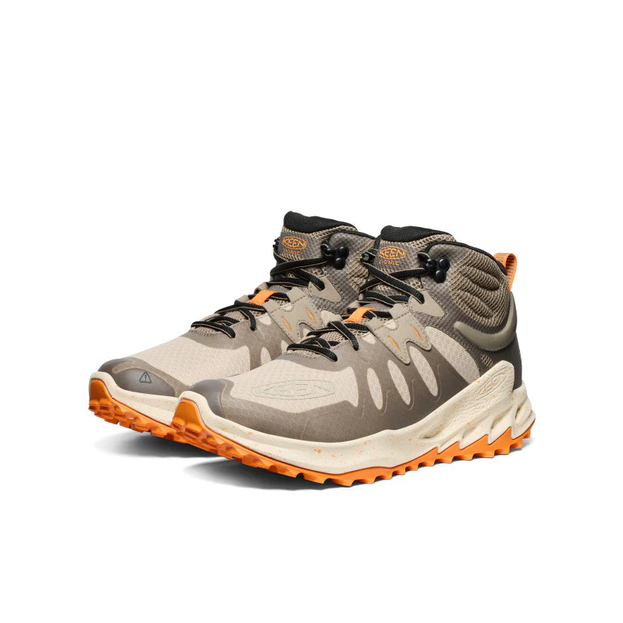 Keen Men's Zionic Waterproof Hiking Boot - Brindle/Bright Marigold