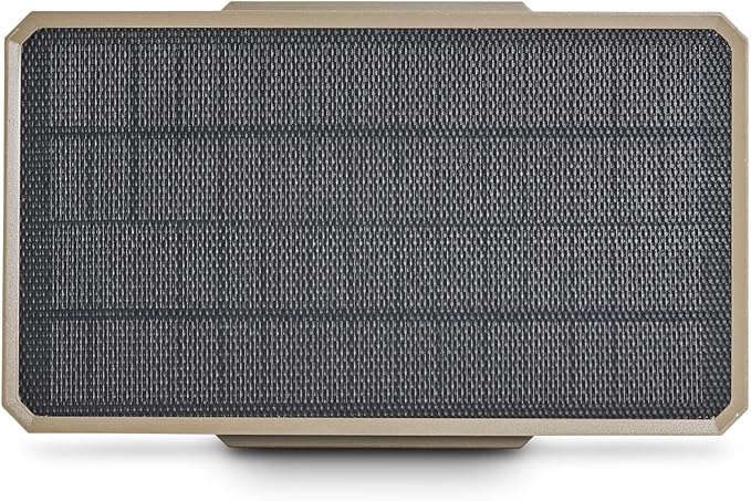 Portable speaker with textured gray front panel and beige sides on a white background