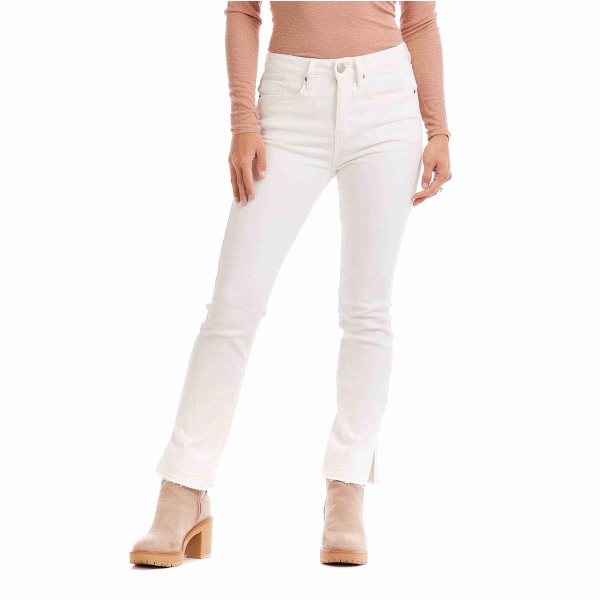 Mud Pie White Nico Release-Hem Jeans