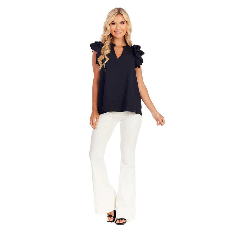 Mud Pie Dahlia Ruffle Top