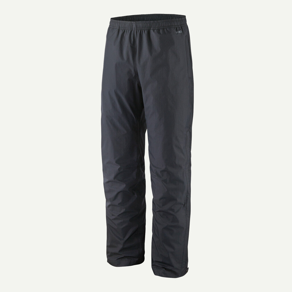 Dark gray pants on a light gray background