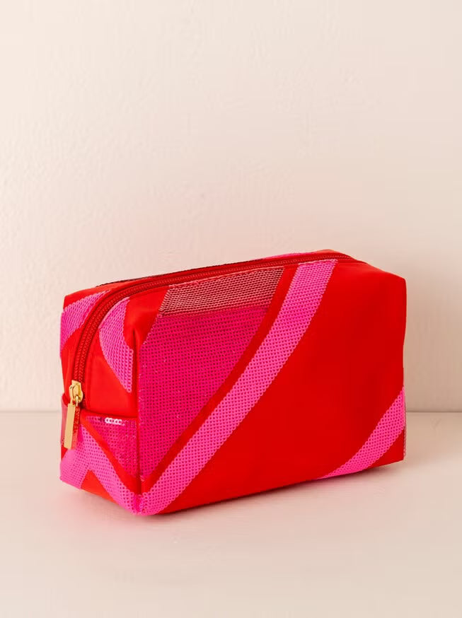 Shiraleah Cara Diagonal Stripe Cosmetic Bag