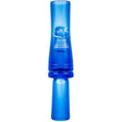 Blue Primos duck call on a white background