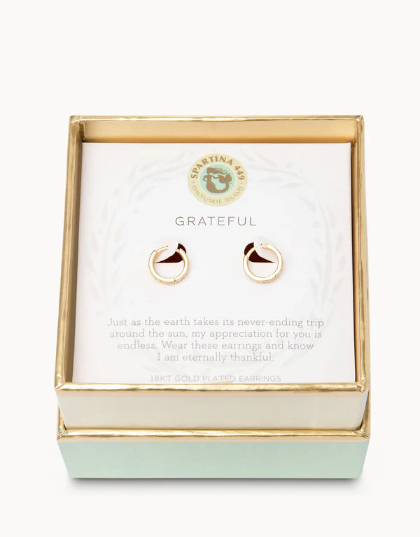 Spartina 449 Sea La Vie Hoop Earrings Grateful/Ring