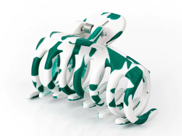 Gameday Sports Clips The Bobcat - Green & White Hair Clip