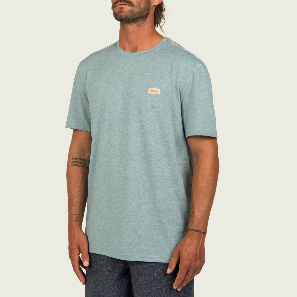 Marsh Wear High Noon Tech Tee - Goblin Blue Heather