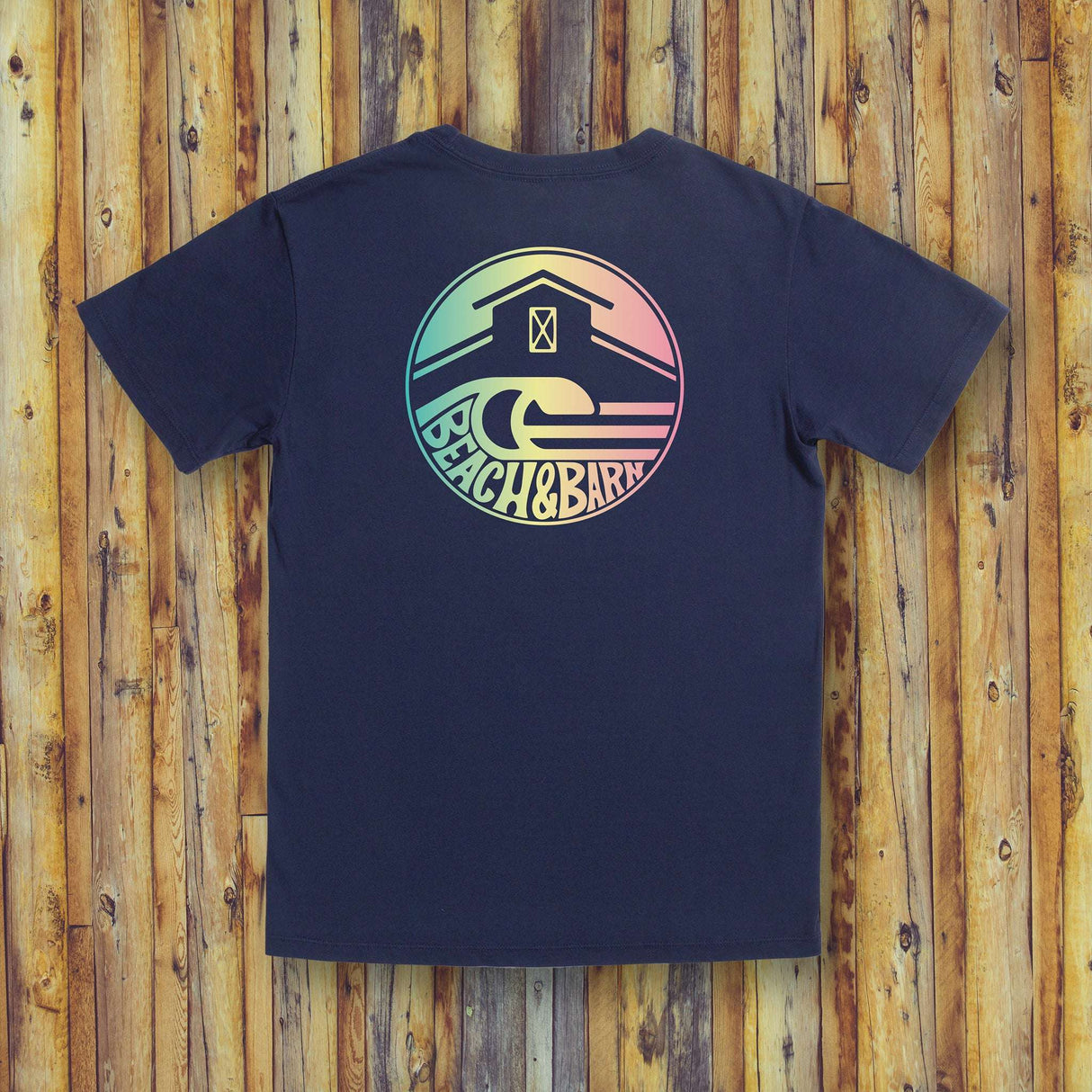 Beach & Barn Outfitters Barrel Racer Tee Shirt - Navy