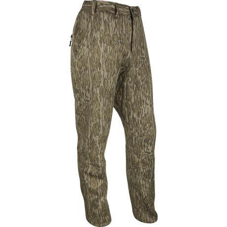Camouflage pants on a white background