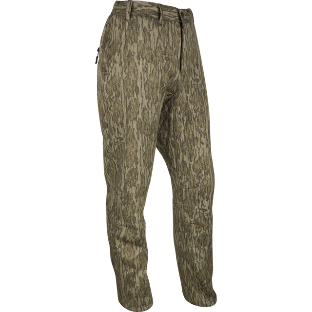 Camouflage pants on a white background