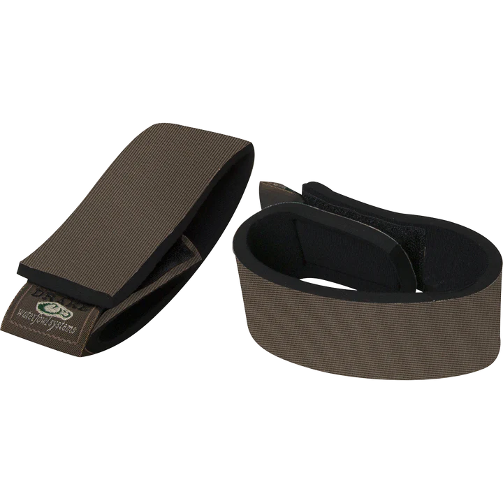 Brown garters on a white background