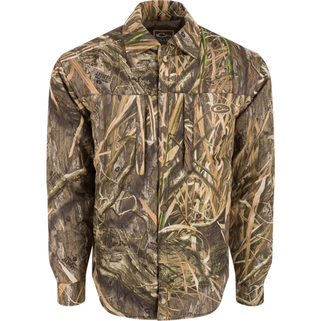 Camouflage jacket on a white background