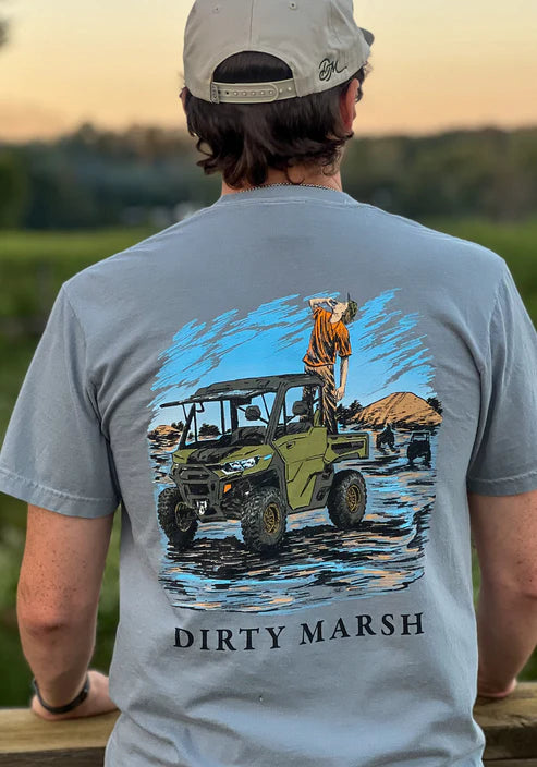 Dirty Marsh Marshall On da Buggy Tee - Granite