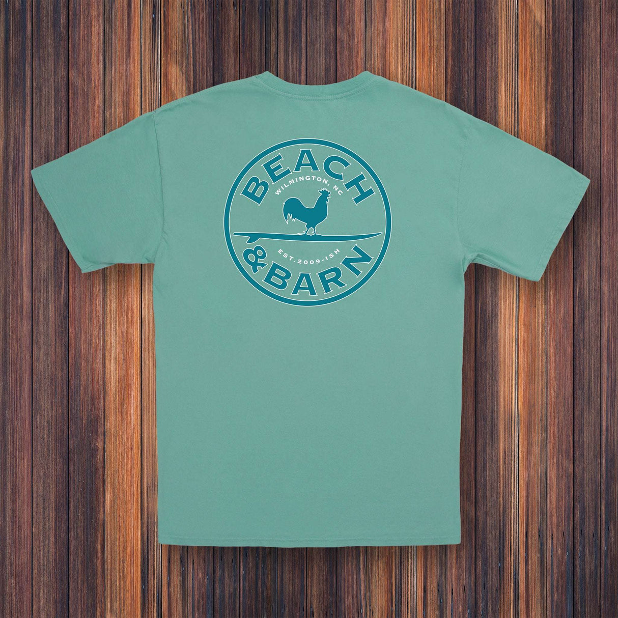 Beach & Barn Outfitters Emblem Tee Shirt - Aquamarine