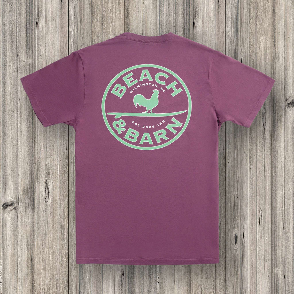 Beach & Barn Outfitters Emblem Tee Shirt - Berry