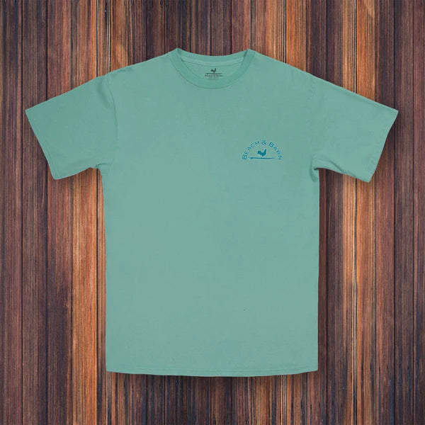 Beach & Barn Outfitters Emblem Tee Shirt - Aquamarine